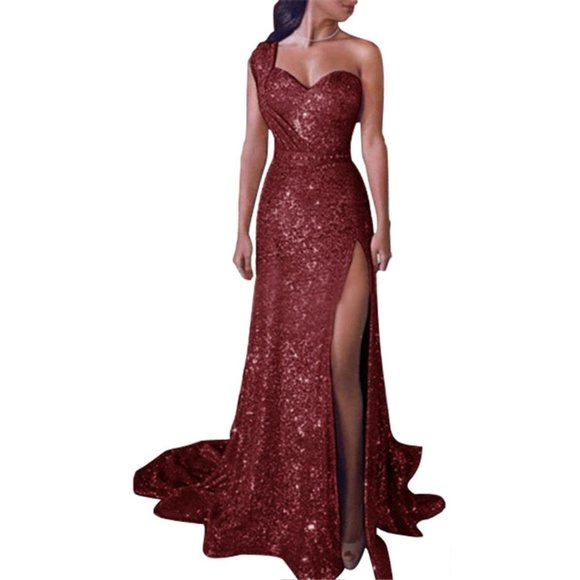 One shoulder Sleeveless Dress - Picture 1 of 8